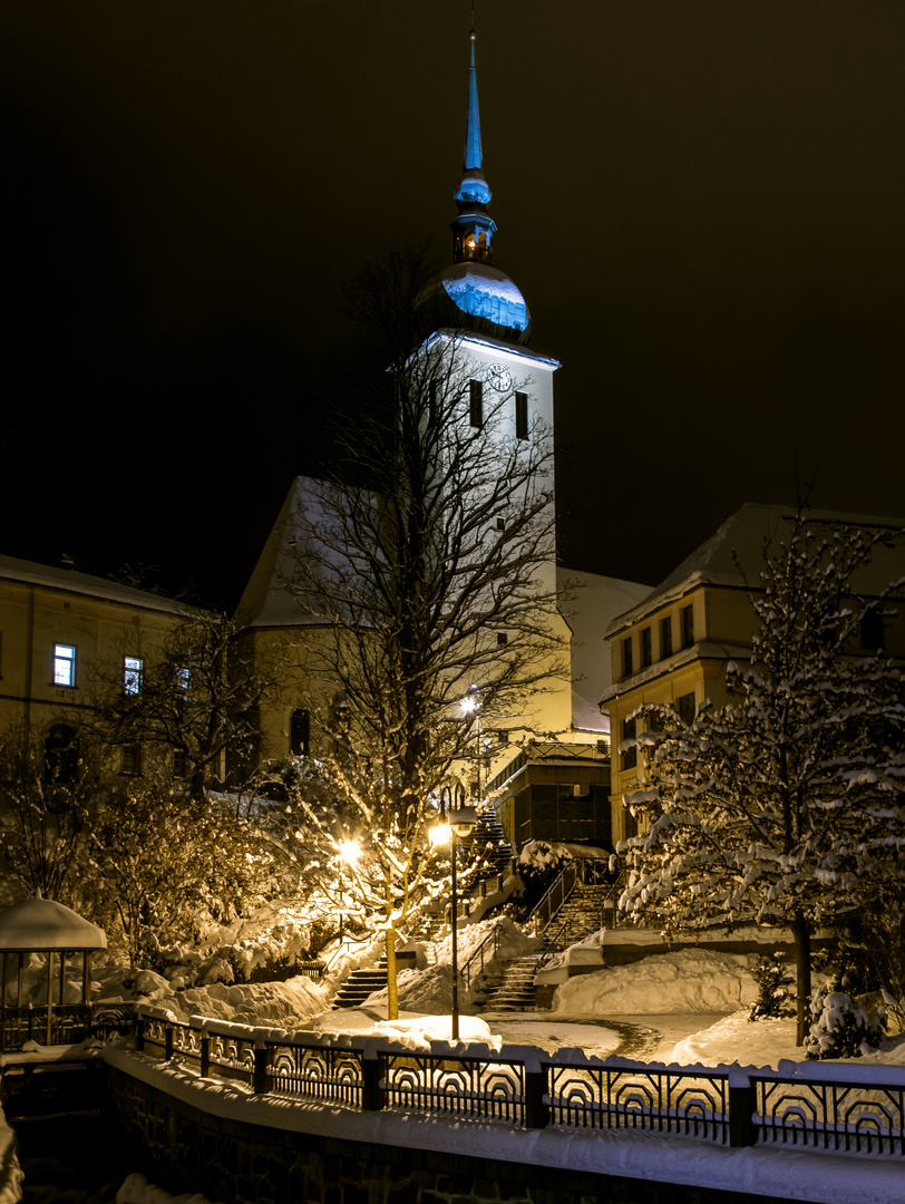 Winternacht in Sebnitz