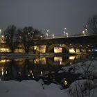 Winternacht Nibelungenbrücke