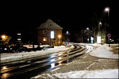 Winternacht "Wedemarkstraße"/Ecke "Am Sande"