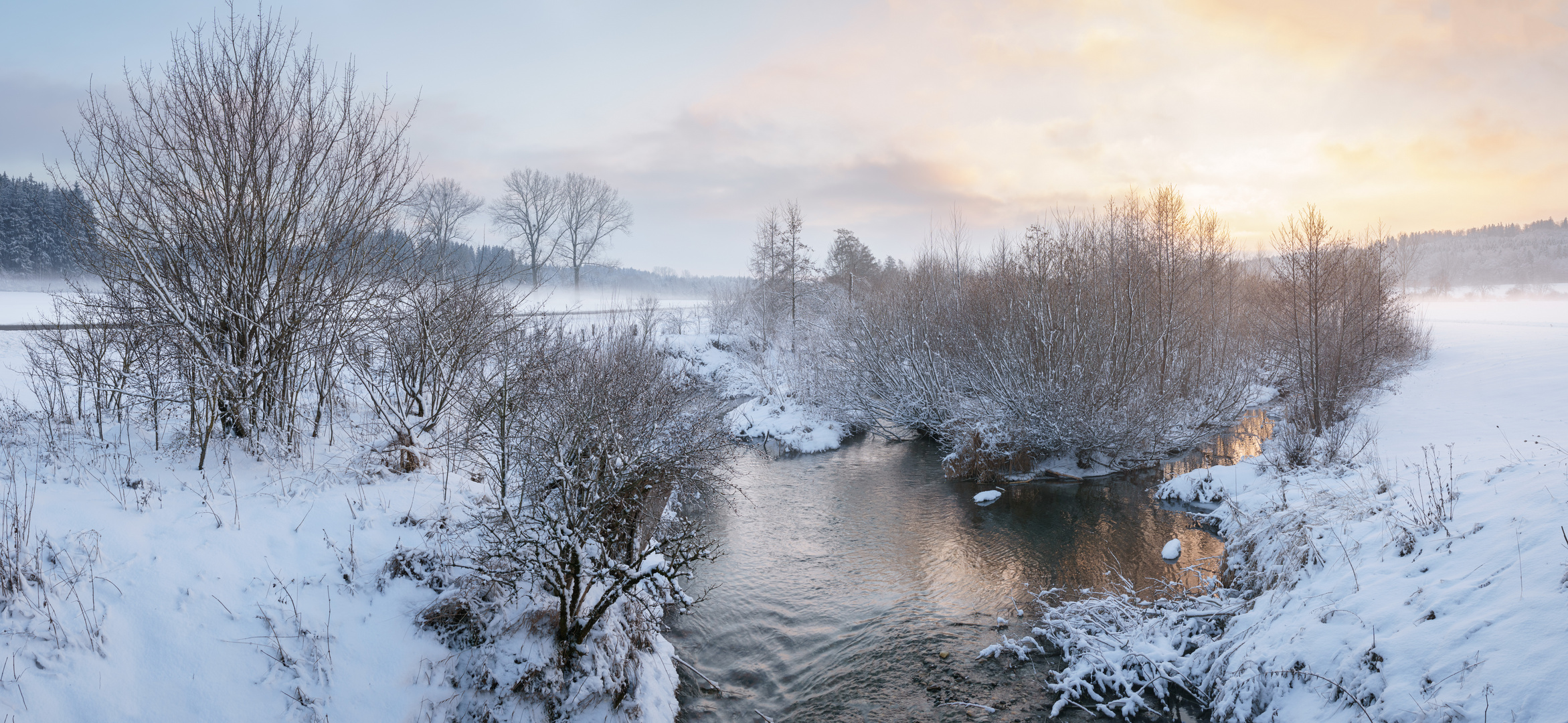 Winternebel an der Mindel