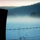 Winternebel hinterm Stacheldraht