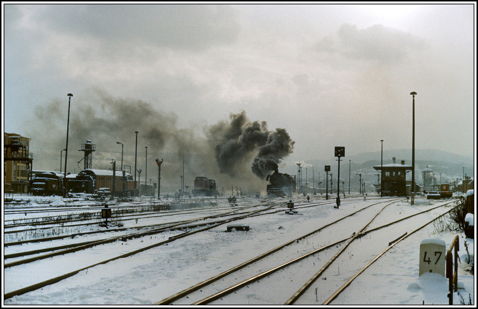 Winterpanorama 1985 in Saalfeld