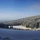 Winterpanorama am zugefrorenen "Auerhahnteich"