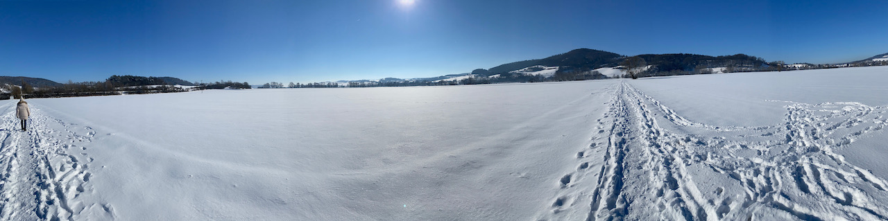 Winterpanorama bei mir um die Ecke 