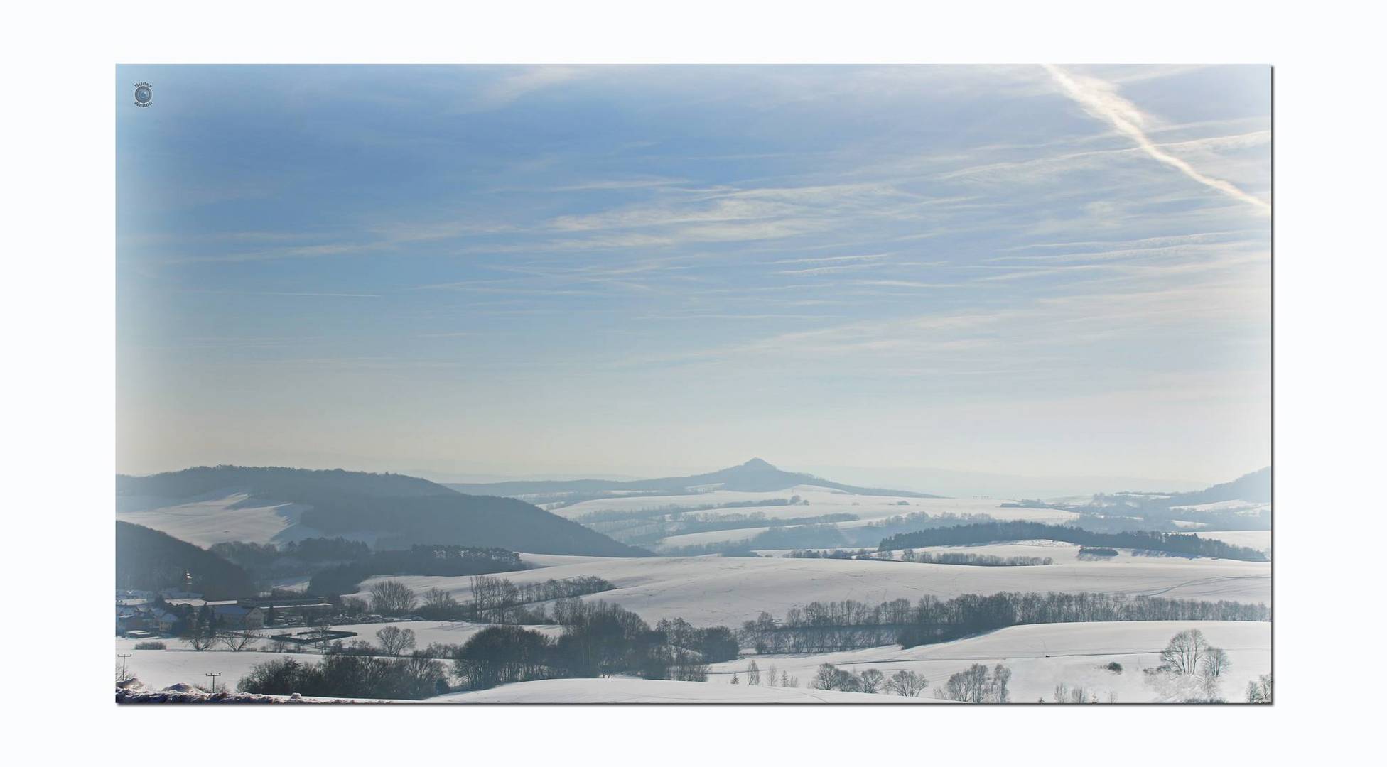 Winterpanorama im Eichsfeld.