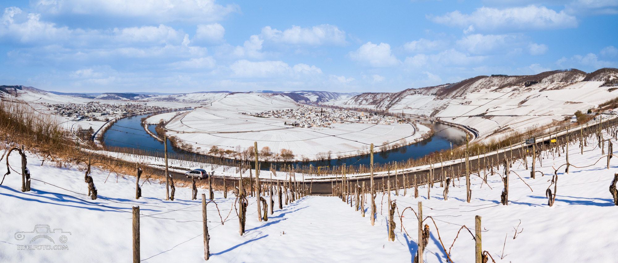 Winterpanorama Mosel