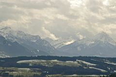 Winterpanorama nach Schneeschauer am hohen Peißenberg, reload