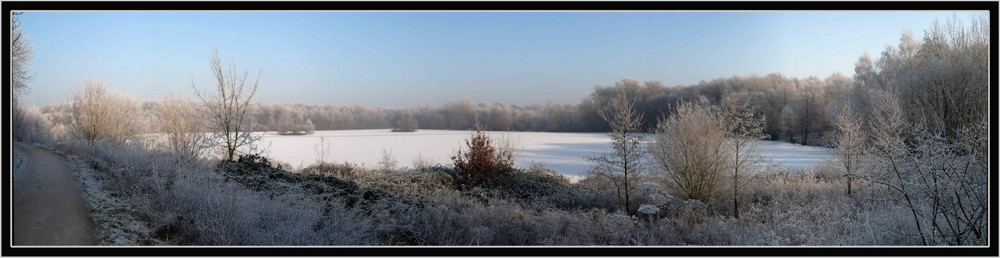 Winterpanorama vom Hiesfelder See