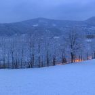 Winterpanoramablick frühmorgens gegen 8...