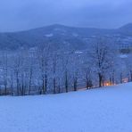 Winterpanoramablick frühmorgens gegen 8...