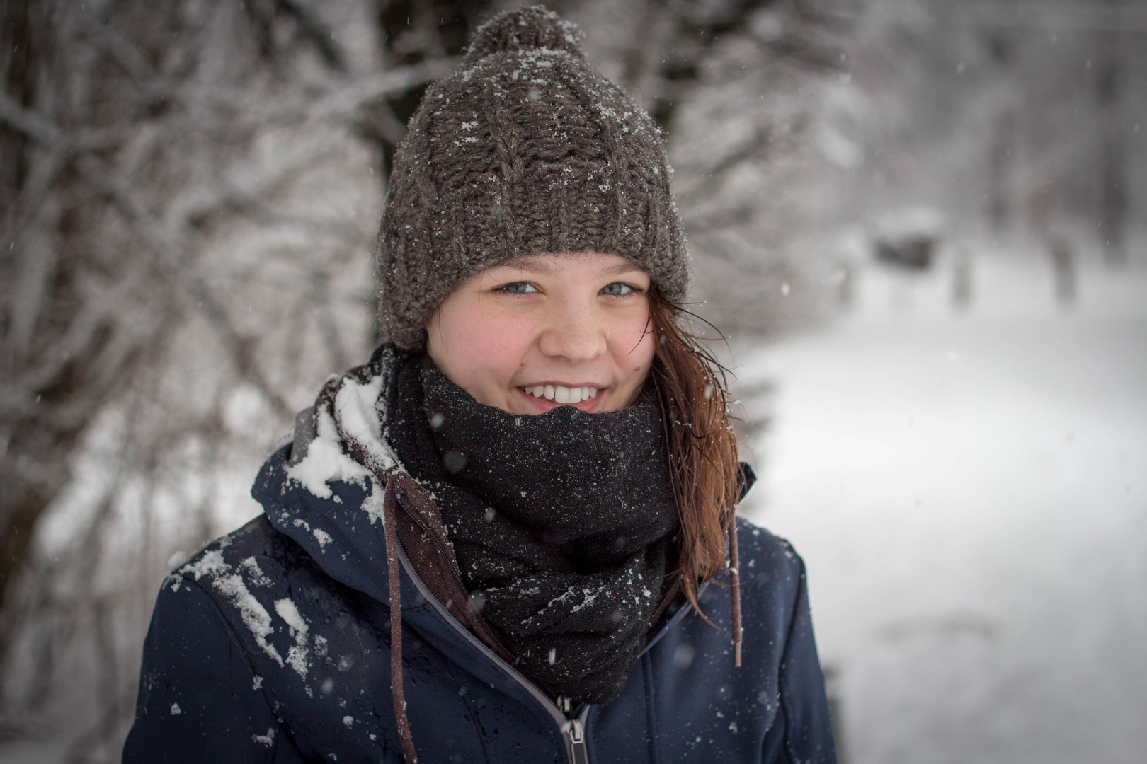 Winterportrait unbearbeitet