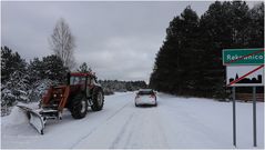 Winterräumfahrzeug in Masuren