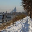 Winterruhe am " Köln-Mülheimer " Hafen