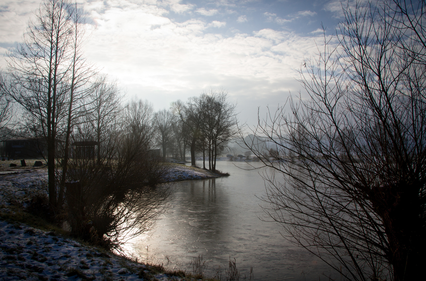 winterruhe am see