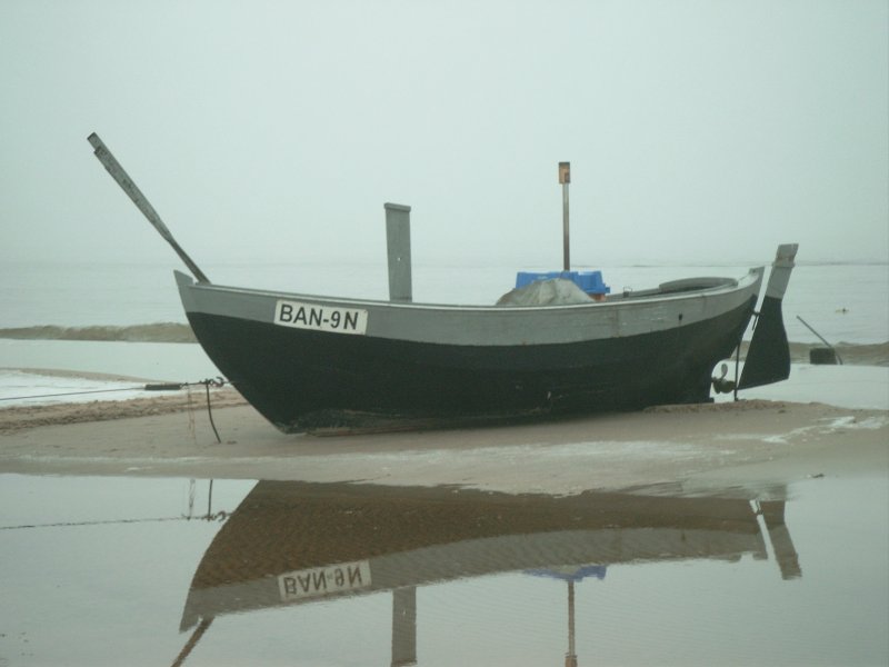 Winterruhe am Strand von Bansin auf der Insel Usedom