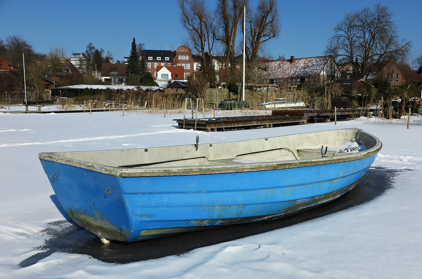 Winterruhe auf dem Kleinen Plöner See am 3. März 2018