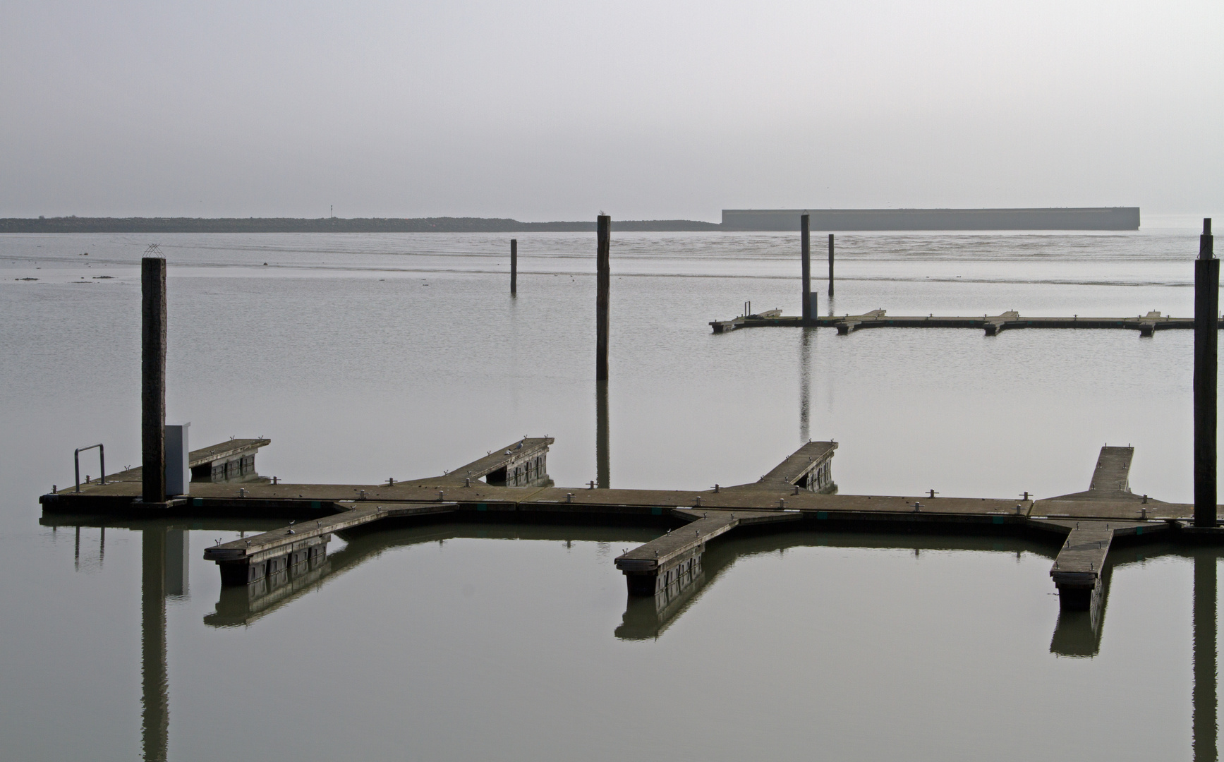 Winterruhe im Hafen von Langeoog