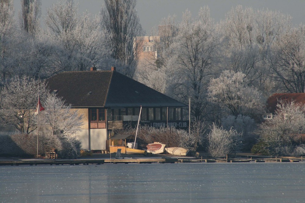 Winterschlaf der Boote am Maschsee