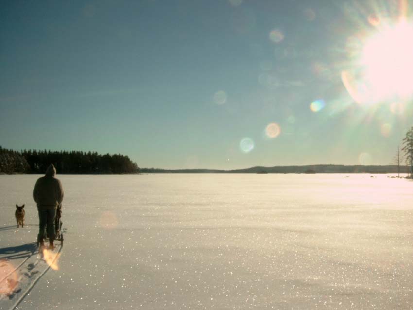 Wintersee in Schweden