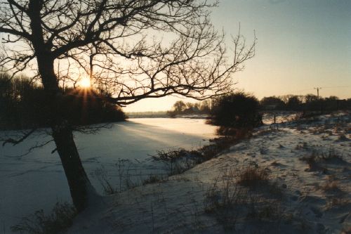 Wintersonne am Fluß