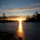 Wintersonne am Frankenteich    Winter sun at the Frank pond