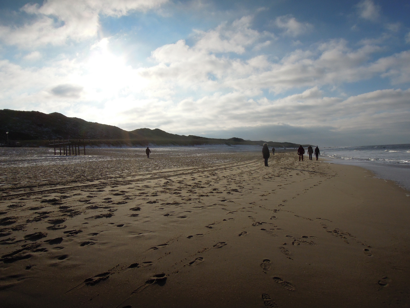 Wintersonne am Strand