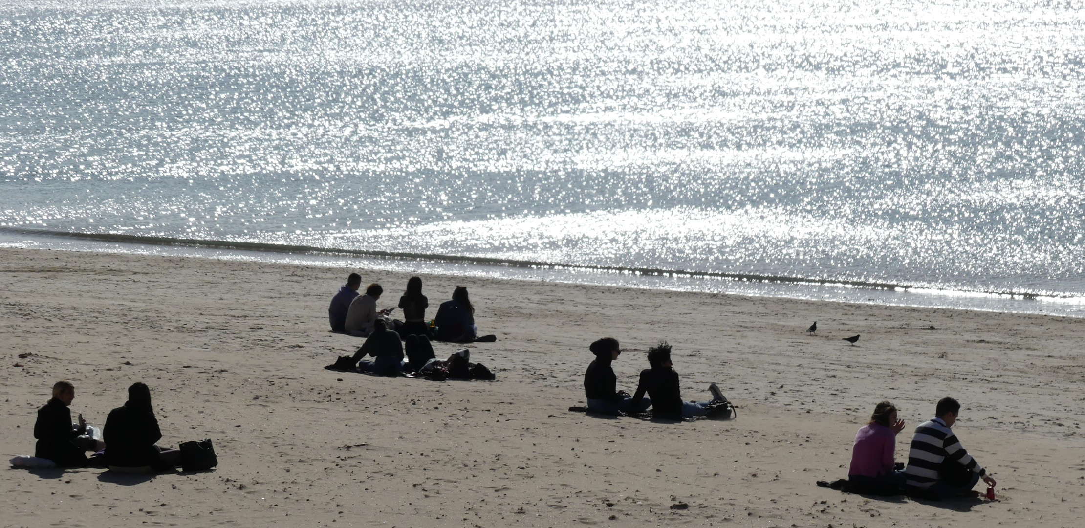 Wintersonne am Strand