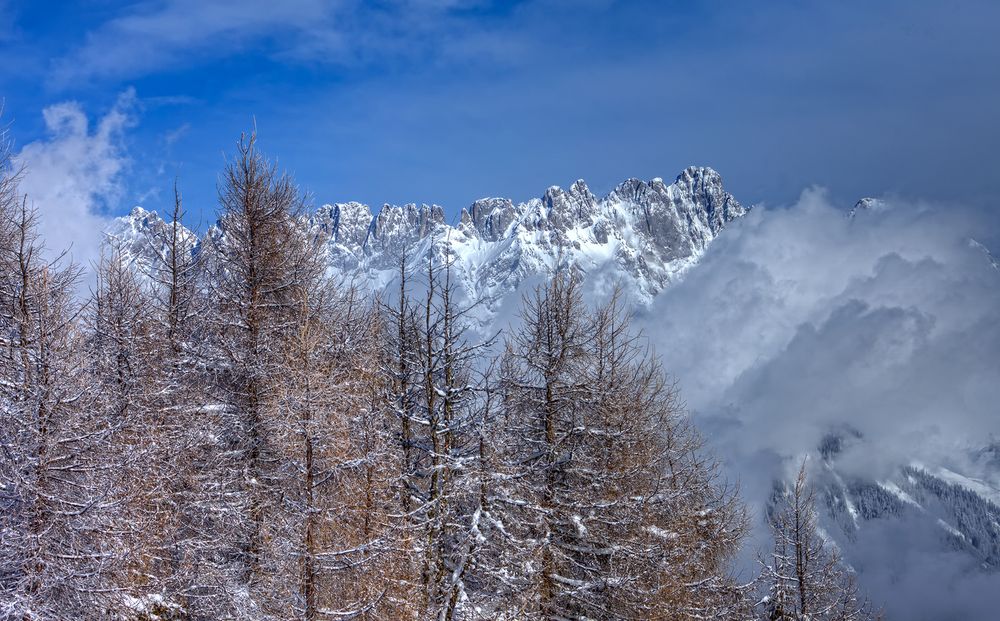 Wintersonne am wilden Kaiser