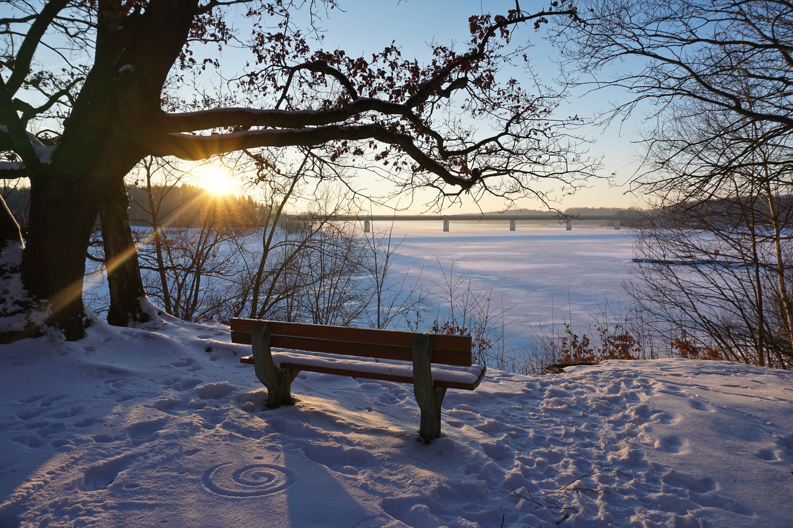 Wintersonne am Zeulenrodaer Meer