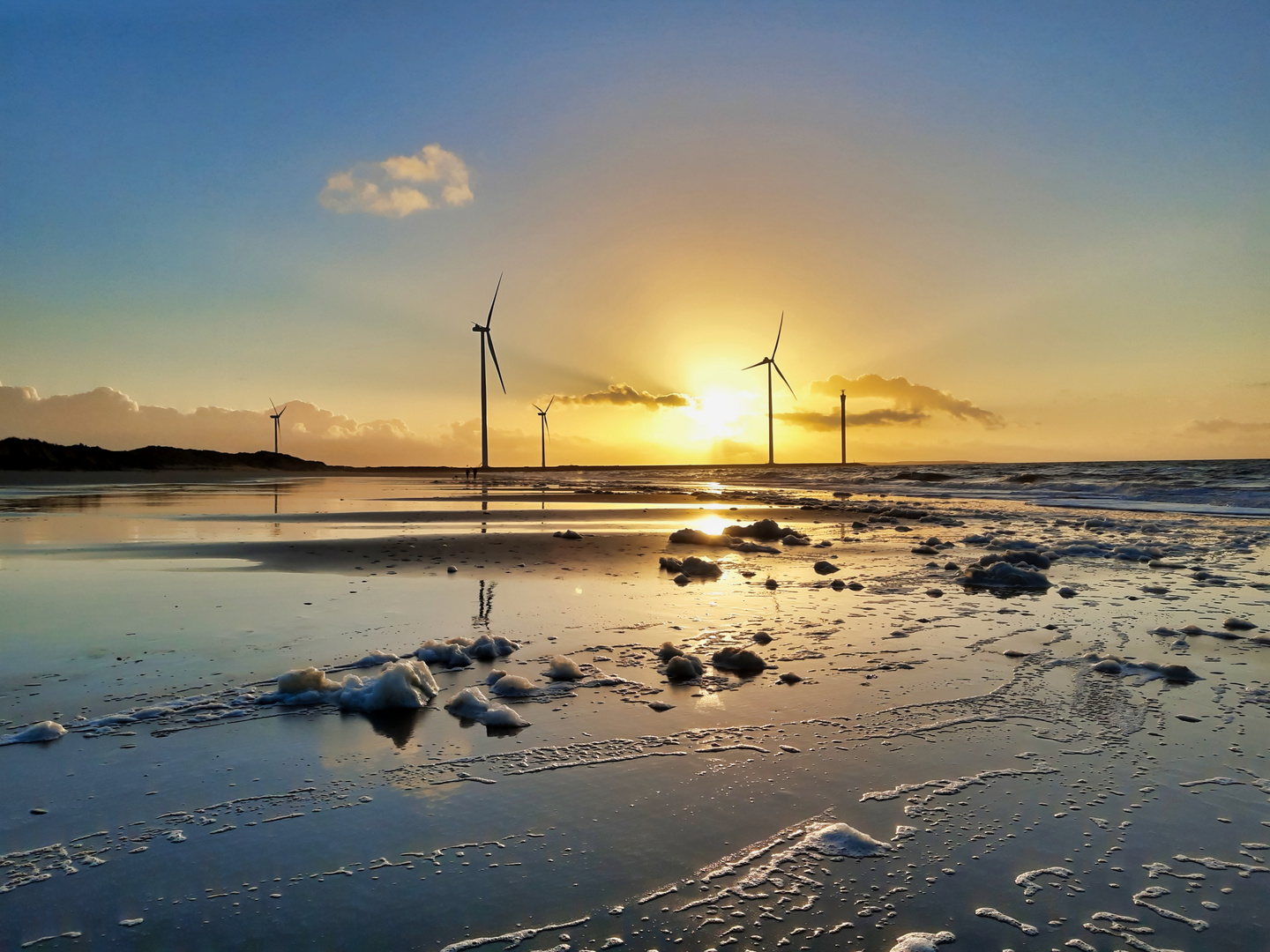 Wintersonne auf Neeltje Jans