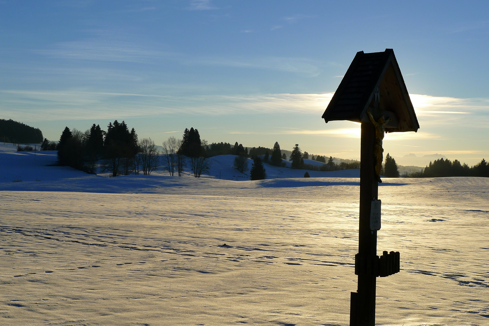 Wintersonne, eher kalt