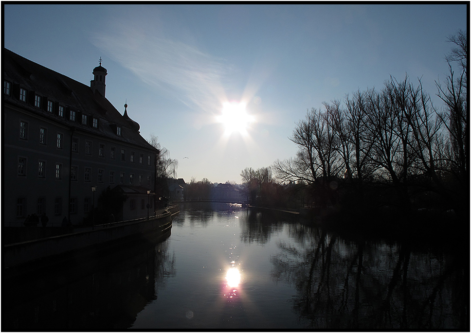 Wintersonne in Landshut