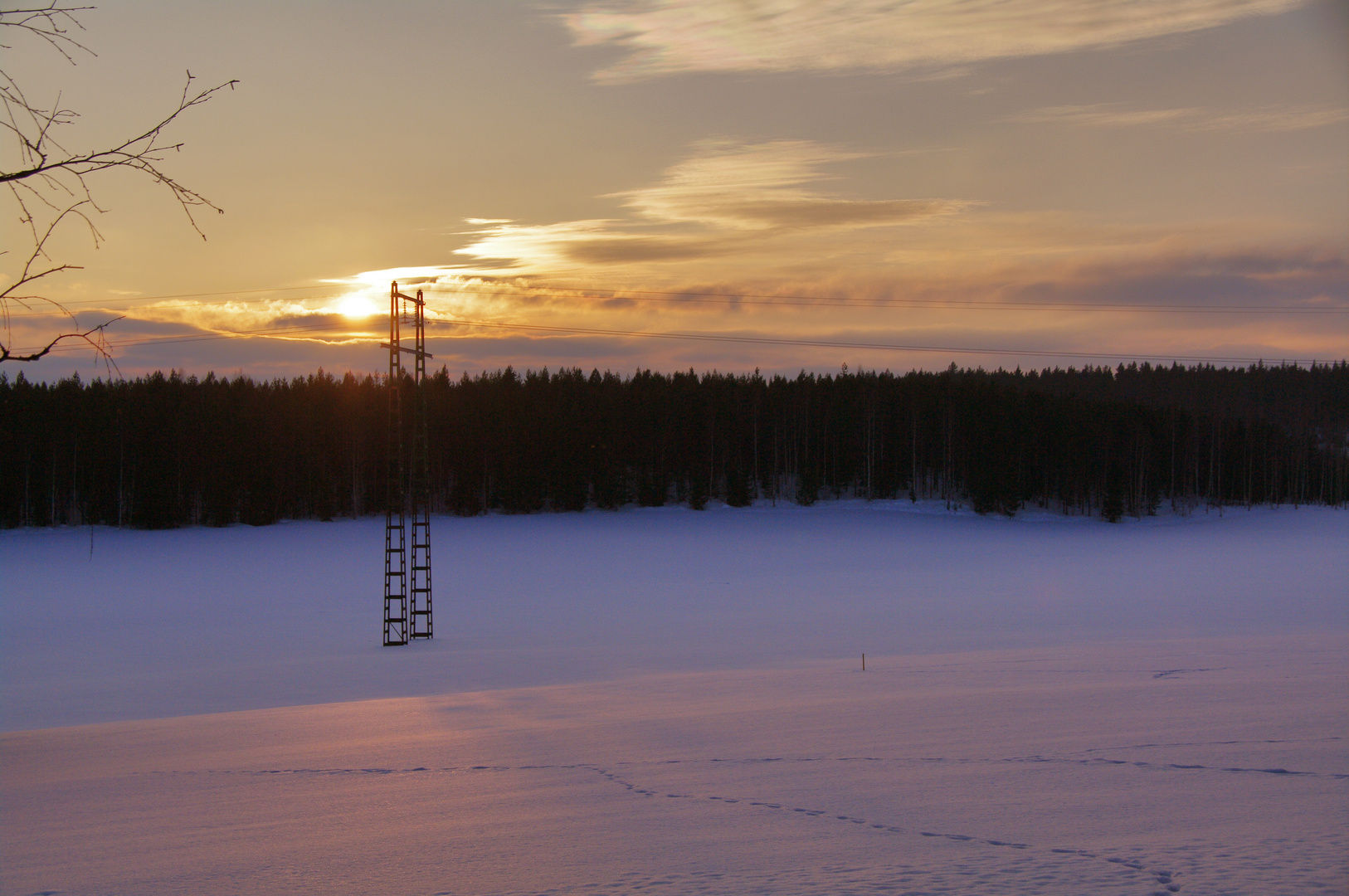 Wintersonne in Schweden