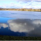 Wintersonne mit Wolken