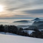 Wintersonne über dem Hegau