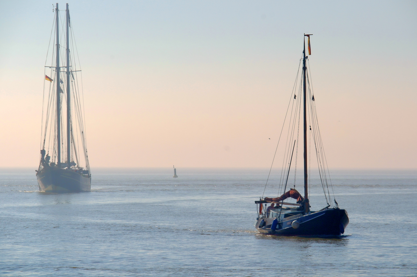 Wintersonne über dem Wattenmeer