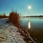 Wintersonne über der Donau