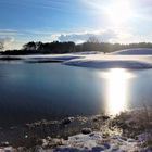 Wintersonne über der Golflandschaft