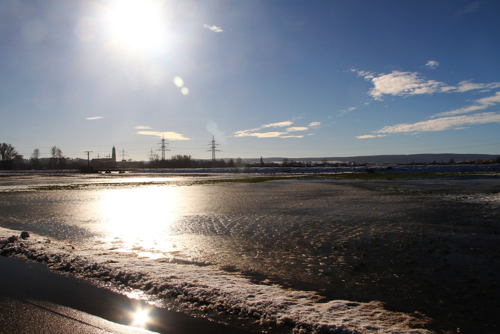 Wintersonne über Nördlingen