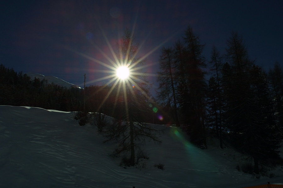 Wintersonne über Samnaun