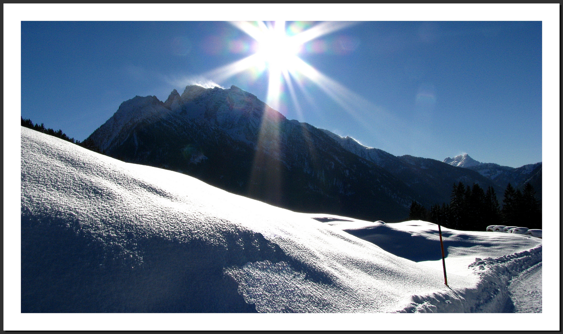 Wintersonne über´m Hochkalter