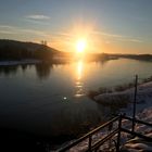 Wintersonne vorm Balkon 