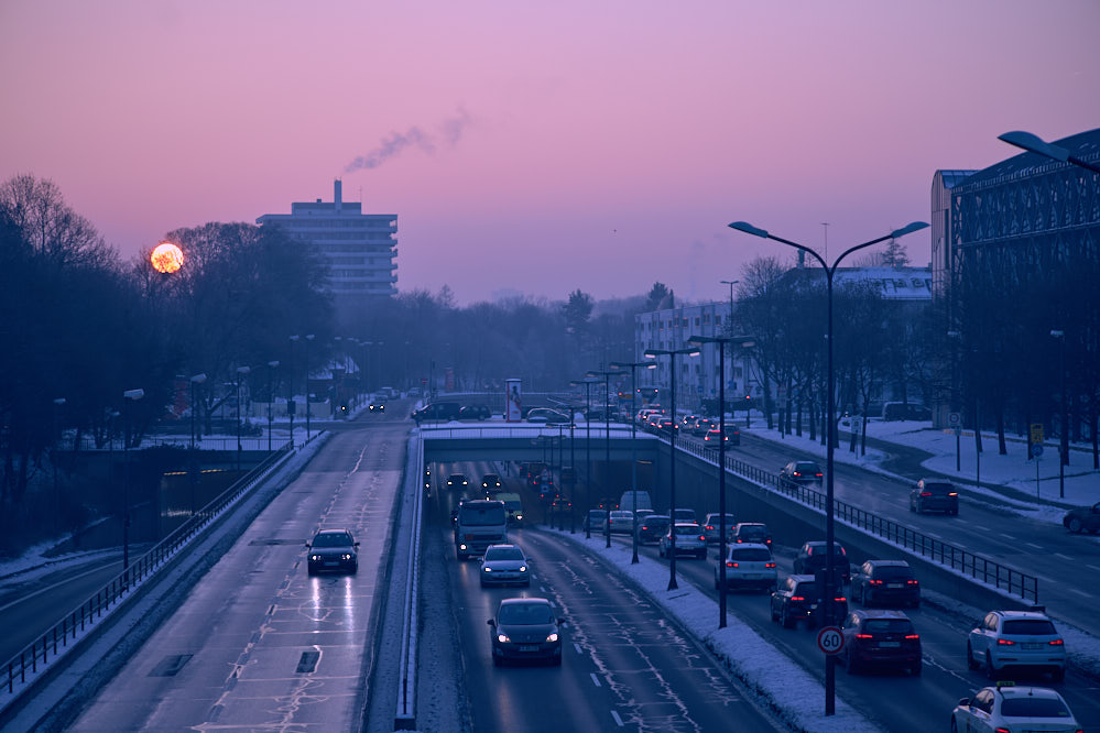 Wintersonnenaufgang