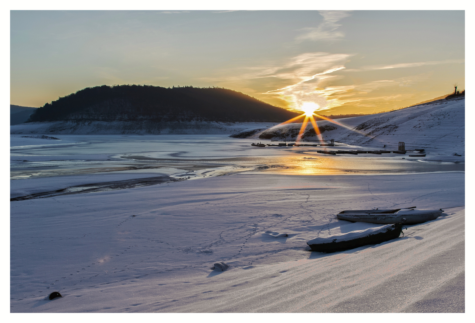 Wintersonnenaufgang