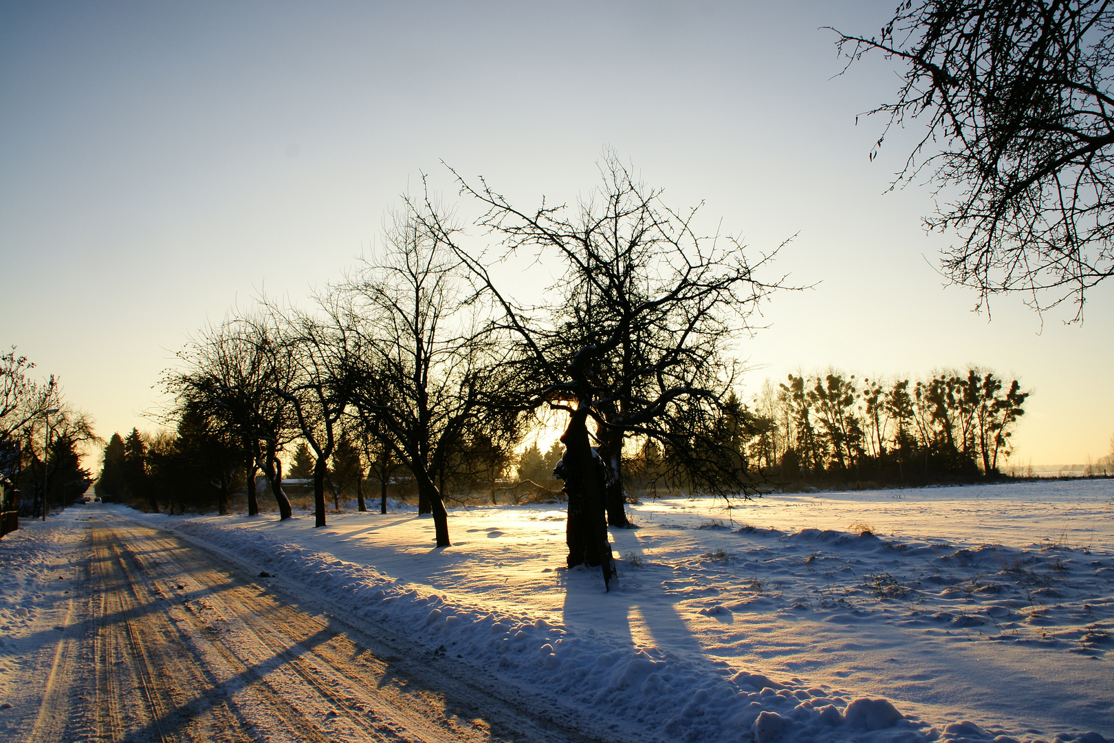 Wintersonnenaufgang