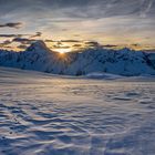 Wintersonnenaufgang beim Bietschhorn