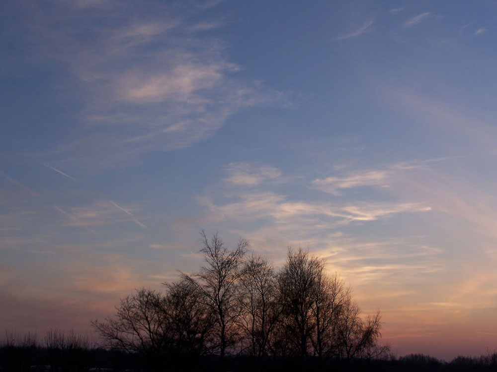 Wintersonnenuntergang