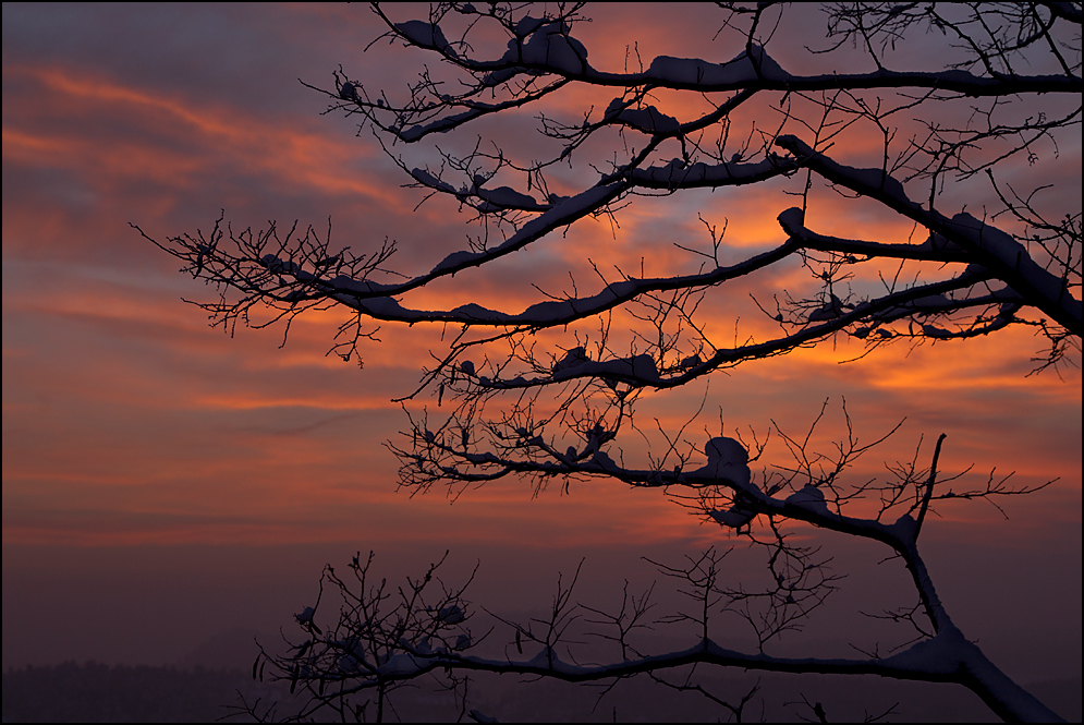 Wintersonnenuntergang...