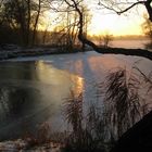 Wintersonnenuntergang am Stadtweiher 2