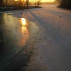 Wintersonnenuntergang am Stadtweiher 3